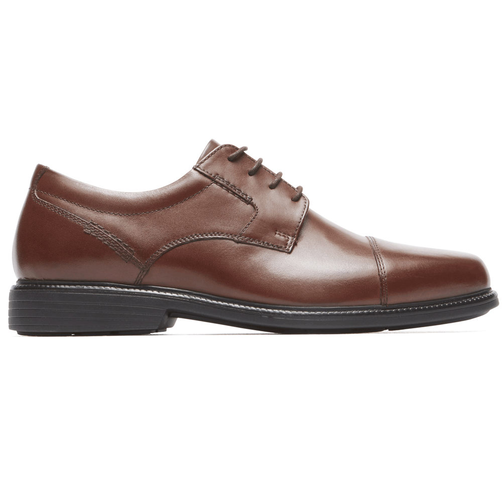 Rockport Mens Charles Road Cap Toe - Oxfords Brown - NAB296783